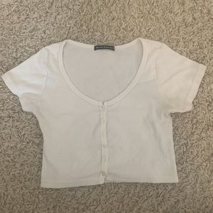 button up crop top from brandy! i accept offers:)
